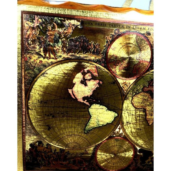 Old World Small Hanging Map Wall Plaque – Souvenir From Royal Gorge of Colorado - Picture 10 of 12